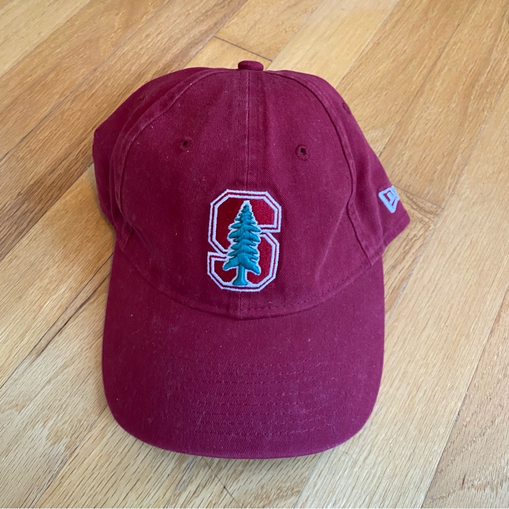 Stanford University Red Baseball Cap with Green Tree